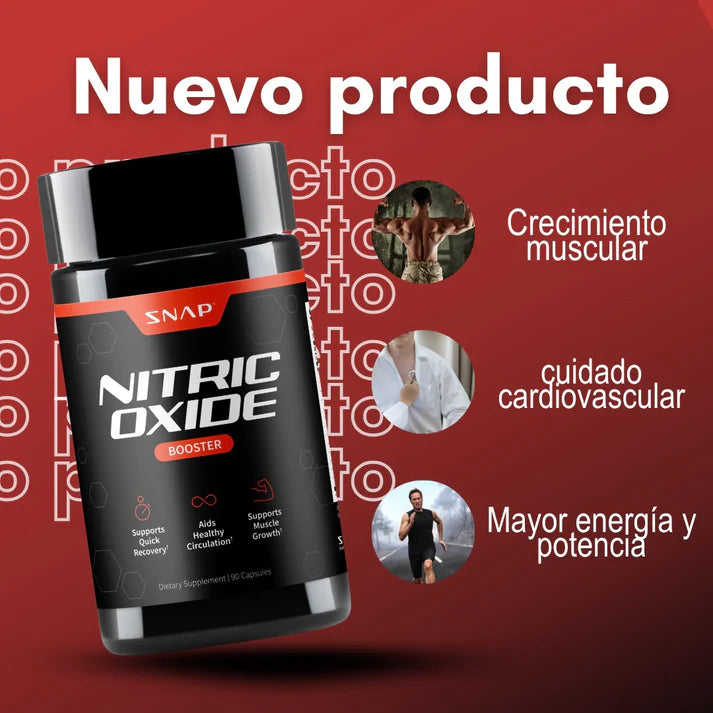 SUPLEMENTO Nitric Oxide Booster - ¡Potencia tus entrenamientos, mejora tu resistencia y vascularización!