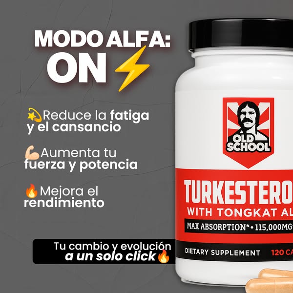 Turkesterone Pro Old School Original - Resultados reales. Fuerza total. ¡Evoluciona sin límites!