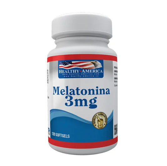 Melatonina Healthy America  3Mg - 120 Softgels